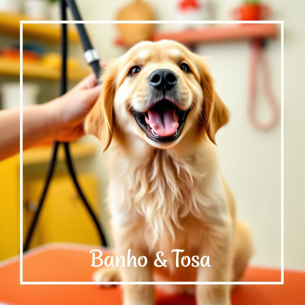 Post de pet shop gerado por IA